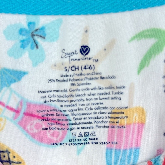 Sunset Treasures Womens Pajamas T-shirt and Pant Set Beach Print Womens S - Picture 3 of 5